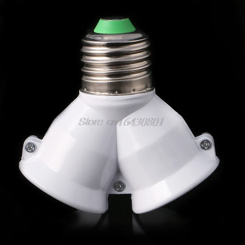

E27 To Double E27 Base LED Light Socket Extender Adapter Converter Lamp Bulb