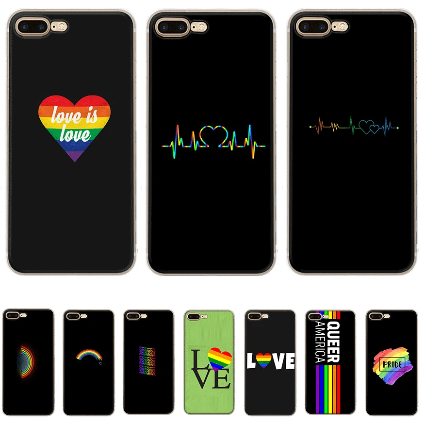 Чехол для мобильного телефона iPhone 5 5S SE 6 6S 7 8 Plus XR X XS максимальный чехол жесткий LGBTQ