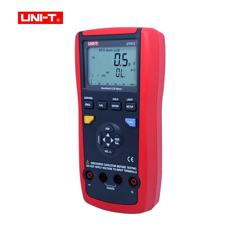 UNI-T Цифровой LCR Meter UT611 UT612 series/параллельный коэффициент качества/потеря/фазовый
