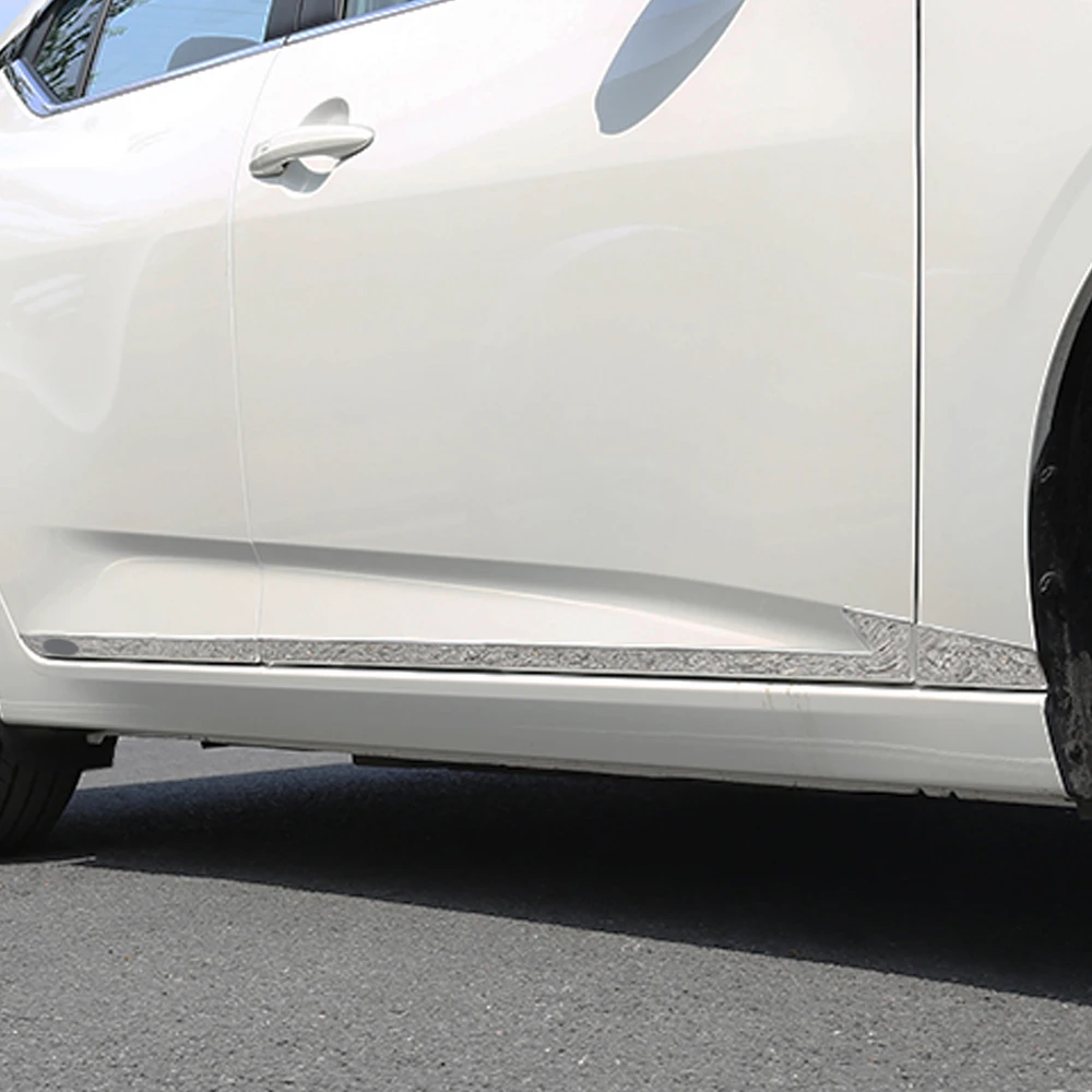 

CarManGo Car Accessories Door Gate Side Chrome Pad Cover Trim Sticker Frame Decoration for Nissan Sylphy Sentra B18 2019 2020