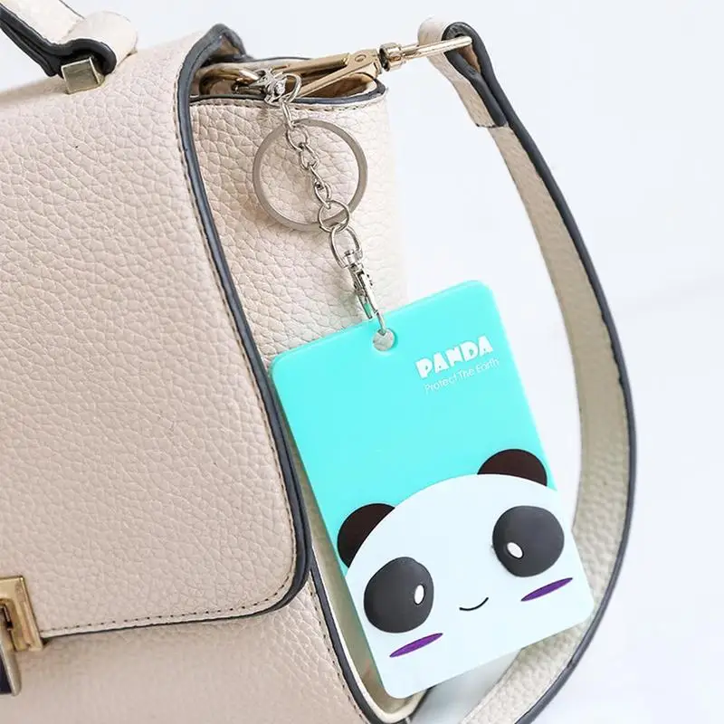 1 шт. милый мультфильм Panada банк держатель карты Висячие шеи карты Обложка карты доступа банк карта защиты мешок защиты Дети подарок