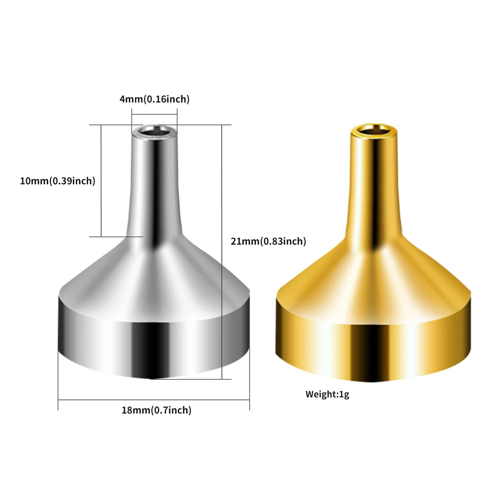 

10 Pieces Mini Metal Funnels For Filling Small Bottles Transferring Liquid Refill Perfume Essential Oil Liquid Dispensing Tool