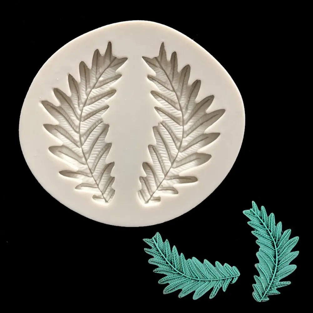 

Olive Leaves Silicone Molds Seaweed Baking Mould DIY Fondant Chocolate Pastry Cake Mold Bakeware Kitchen Cake Decorating Tools