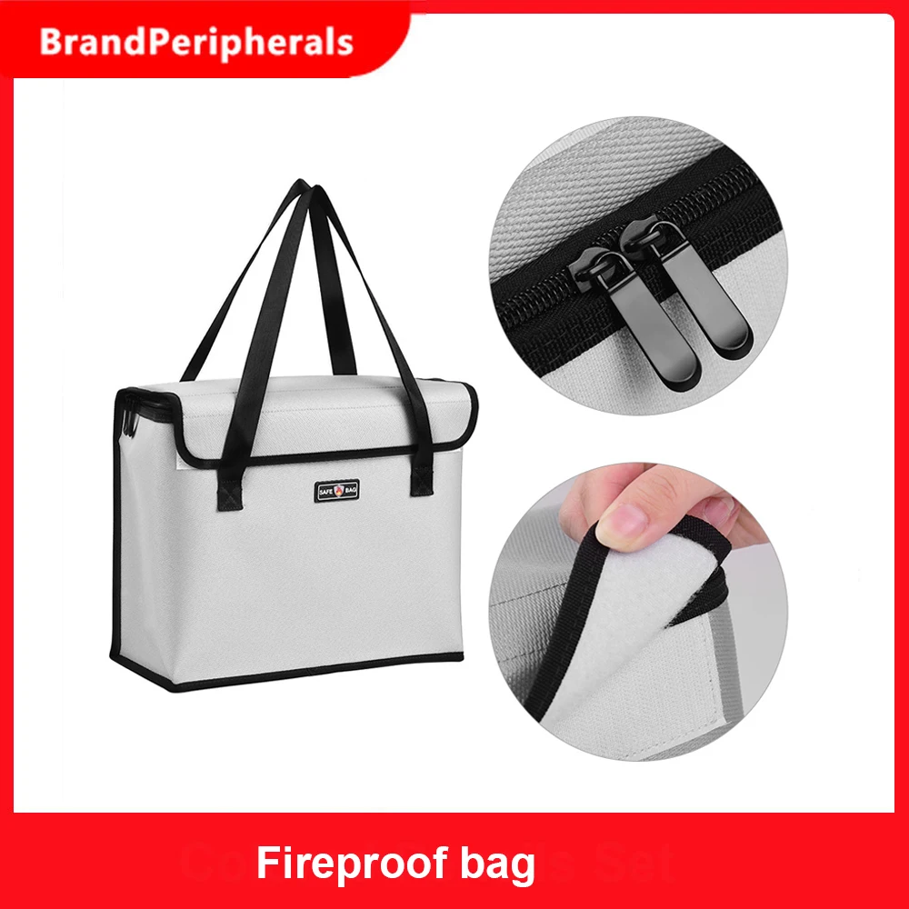 Противопожарные мешки для документов Водонепроницаемый Жидкий силиконовый