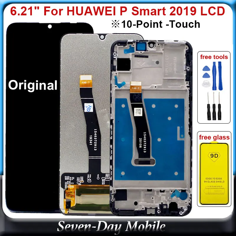 Оригинальный ЖК дисплей l6.21 &quotдля Huawei P Smart 2019 с рамкой сенсорный экран для Enjoy 9s Plus