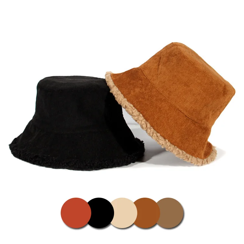 Новинка 2021 зимние вельветовые двухсторонние рыбацкие шапки из овечьей шерсти