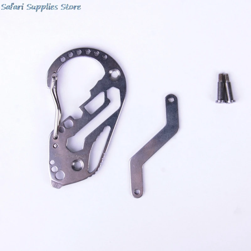 

Брелок для ключей из нержавеющей стали, многофункциональный держатель, плоский гаечный ключ, для повседневного использования, Походов, Кем...