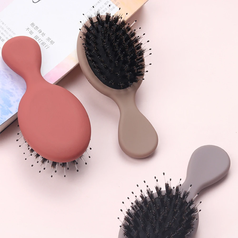 1 шт. Щетина Щетка для волос Антистатическая Нескользящая ручка расческа