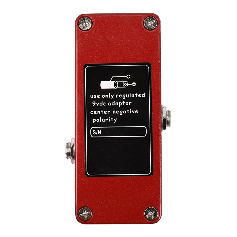 Mosky Mini Guitar Effect Pedal Crunch Red Distortion True Bypass Full Metal Shell | Спорт и развлечения