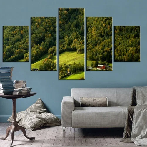 Холщовые картины плакаты Снежная горная Норвегия Настенная картина с ландшафтом