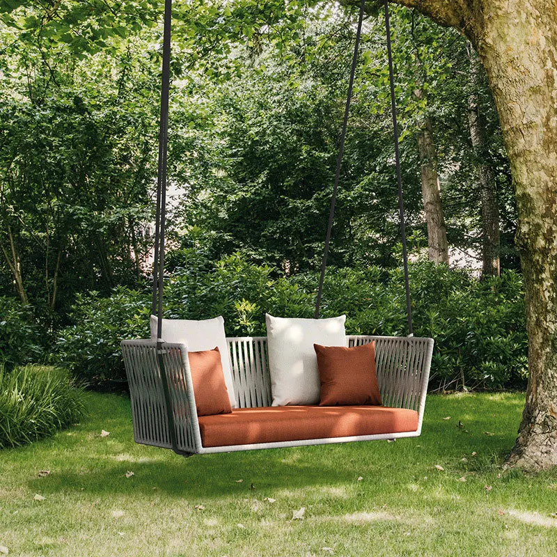Swing Indoor And Outdoor Sofa Swing Balcony Nordic Woven Garden Single And Double Swing Rocking Chair