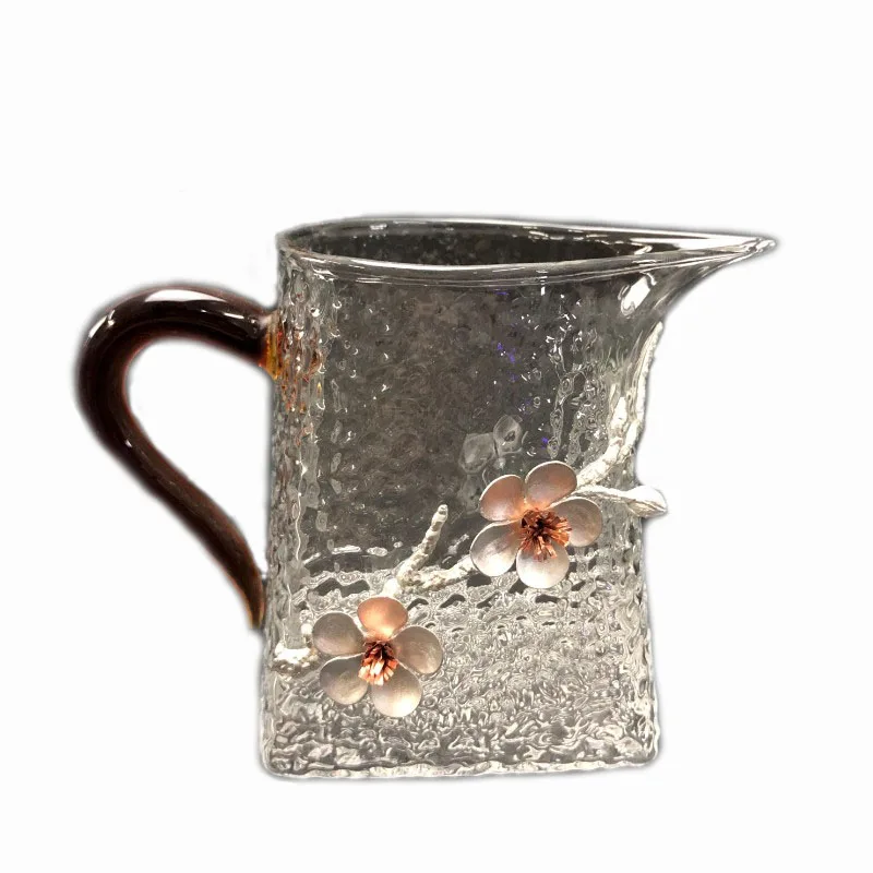 320 мл японская стеклянная чайная чашка ручная работа креативная слива с длинным