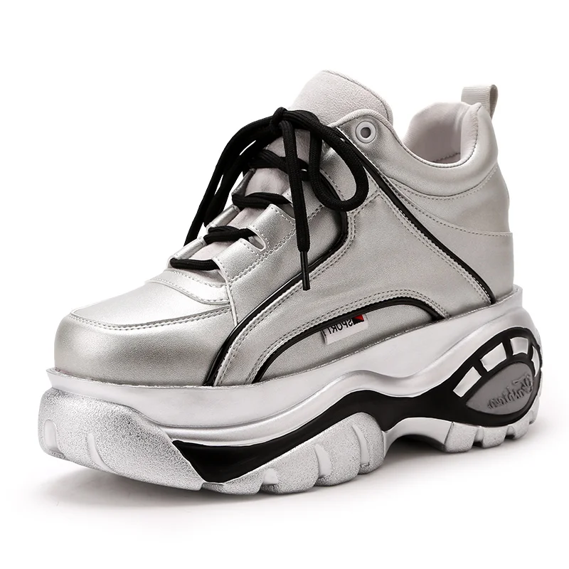 

Women's Casual Sneakers Woman for 2021 Casual Platform Chunky Sneakers Lace Up Wedgel Heel Autumn Fashion Comfortable New