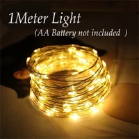 1m led outdoor led string lights wedding party decoration holiday new year fairy garland for christmas tree gift box