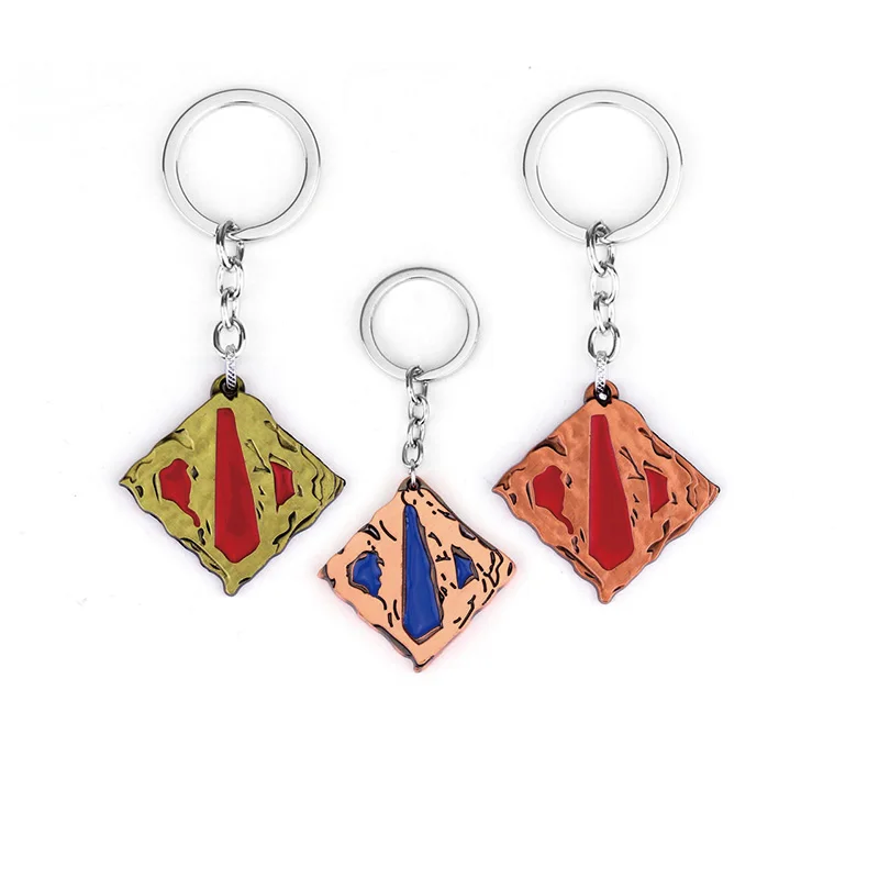 

Game Jeweley Dota 2 Square Shape Pendant Keyring 2 Colors Gift Keyring Keychains