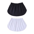 Женская декоративная юбка, однотонная трапециевидная юбка с имитацией подола и пуговицами, однотонная, с эластичным поясом, многослойный съемный фартук