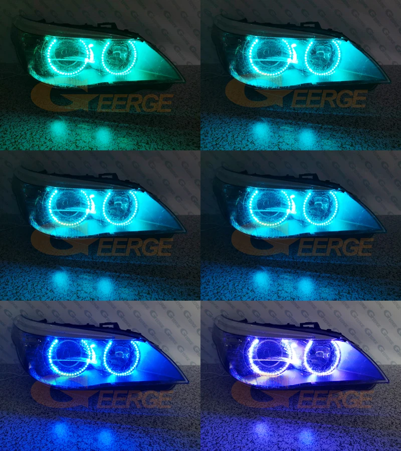 Для BMW E60 E61 LCI 528i 530i 535i 550i M5 2007 2010 RF remote Bluetooth App многоцветный ультра яркий RGB комплект
