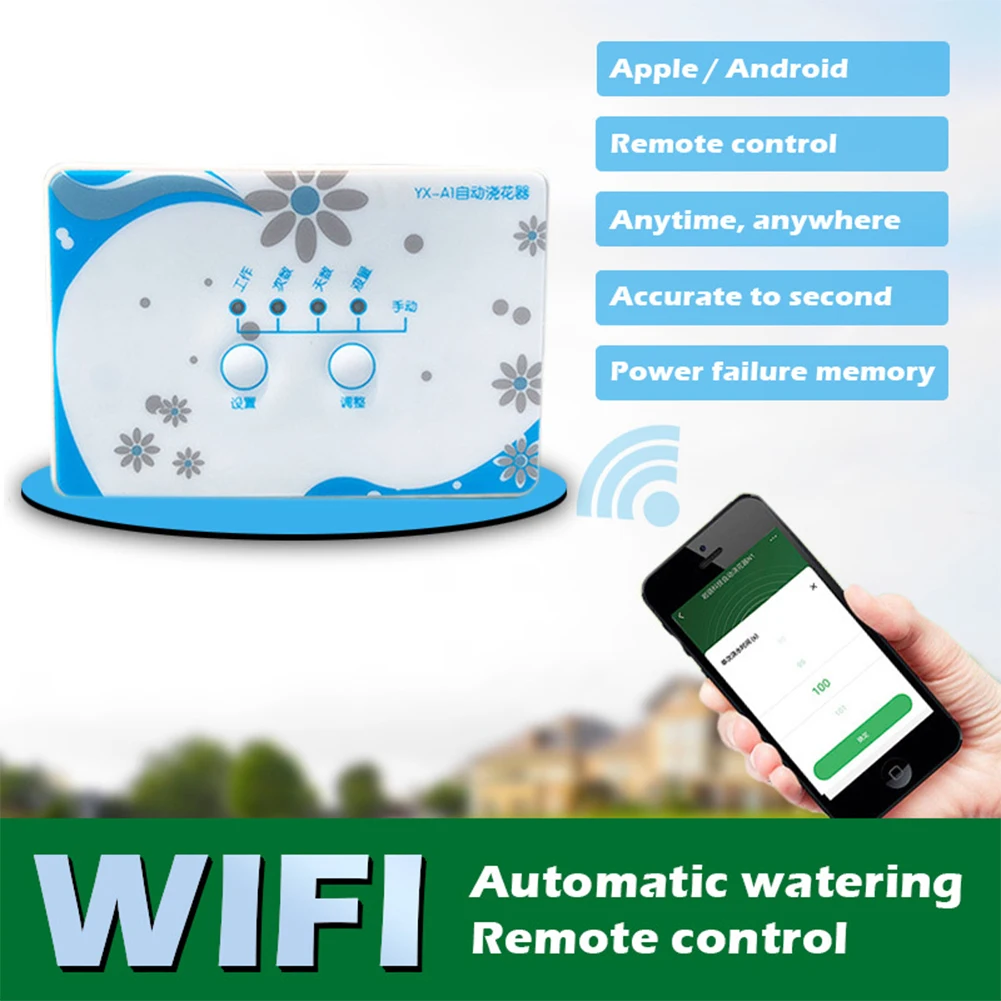 

Watering Device Garden Tool Wifi Control Timer Drip Irrigation Plastic System Flowers Houseplant Automatic Intelligent Sprinkler
