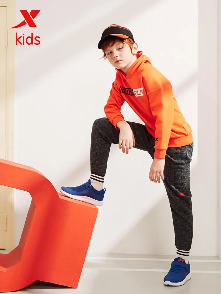 Повседневные толстовки Xtep для мальчиков высококачественный детский Свободный