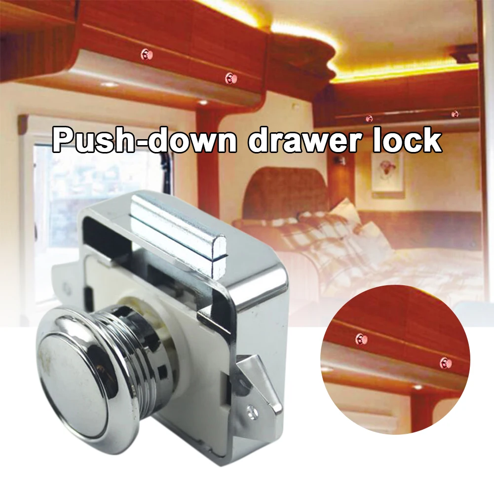 

RV Lock Push-type Drawer Lock Car Lock RV Door Lock Boat Accessories