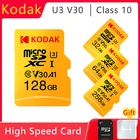 Оригинальная карта Micro SD KODAK, карта памяти 256 ГБ, 128 ГБ, 64 ГБ, 16 ГБ, карта TF, 32 ГБ, V30, U3, 100 МБс., карта памяти, бесплатный адаптер SD