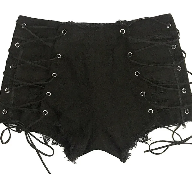 

New European and American Summer and Autumn Women's Denim Shorts Hot Pants Super Nightclub Women's Sexy High-waisted Jeans
