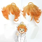 Парик для косплея аниме Yakusoku no Neverland The Promised Neverland Emma, термостойкие синтетические волосы оранжевого цвета, парик с шапочкой