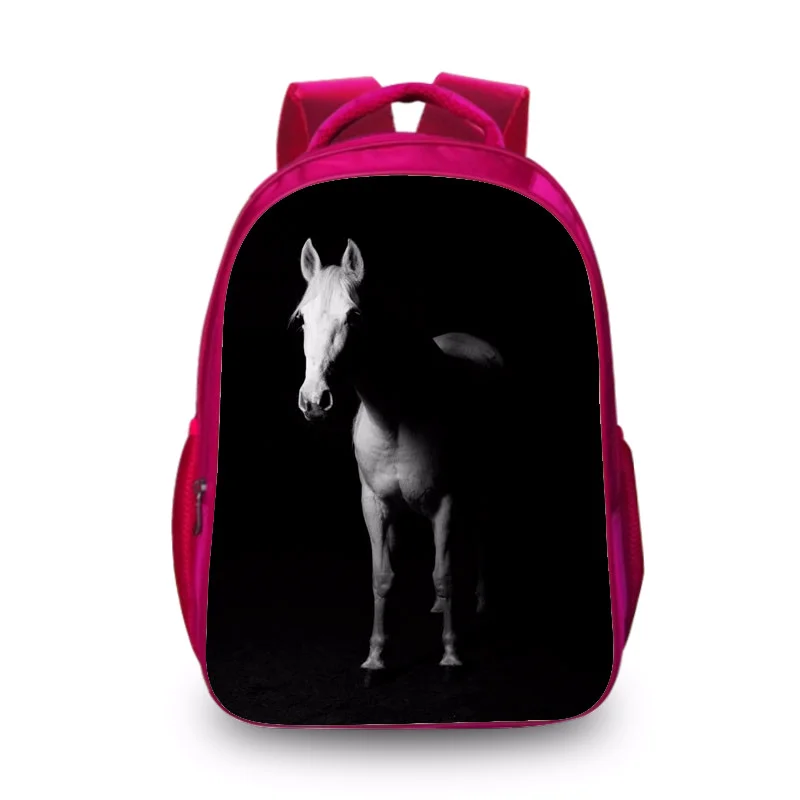 Рюкзак с 3D-принтом корабль и лошадь для мальчиков | Багаж сумки
