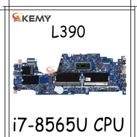 akemy for lenovo thinkpad l390 laptop motherboard lkl 2 mb 18724 1m 448 0fc02 001m 448 0fc02 0011 cpu i7 8565u tested testing