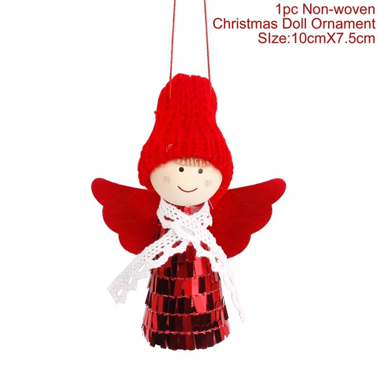 Doll Snowman 1 шт. рождественские украшения для дома Navidad kerst decoratie плюшевые украшения с подвеской в виде оленя лося и оленя год - Цвет: Doll Snowman