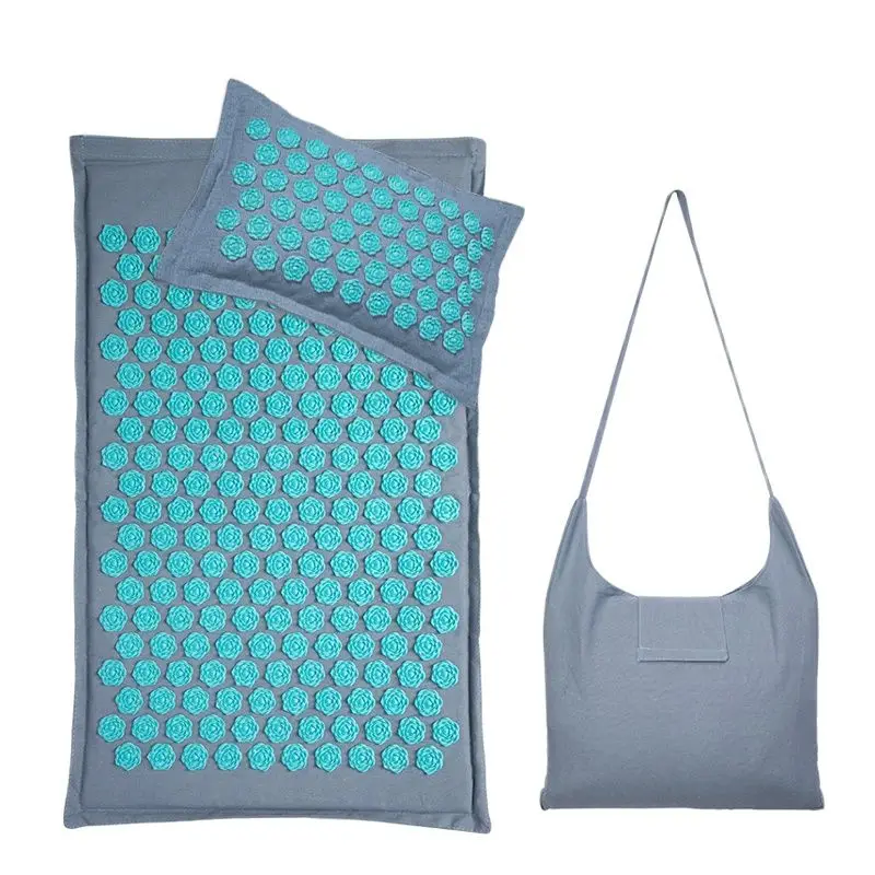 

Natural Linen Acupressure mat Coconut fiber Buckwheat husk Lotus spike Yoga massage mat Massager Cushion Pain Relieve Stress