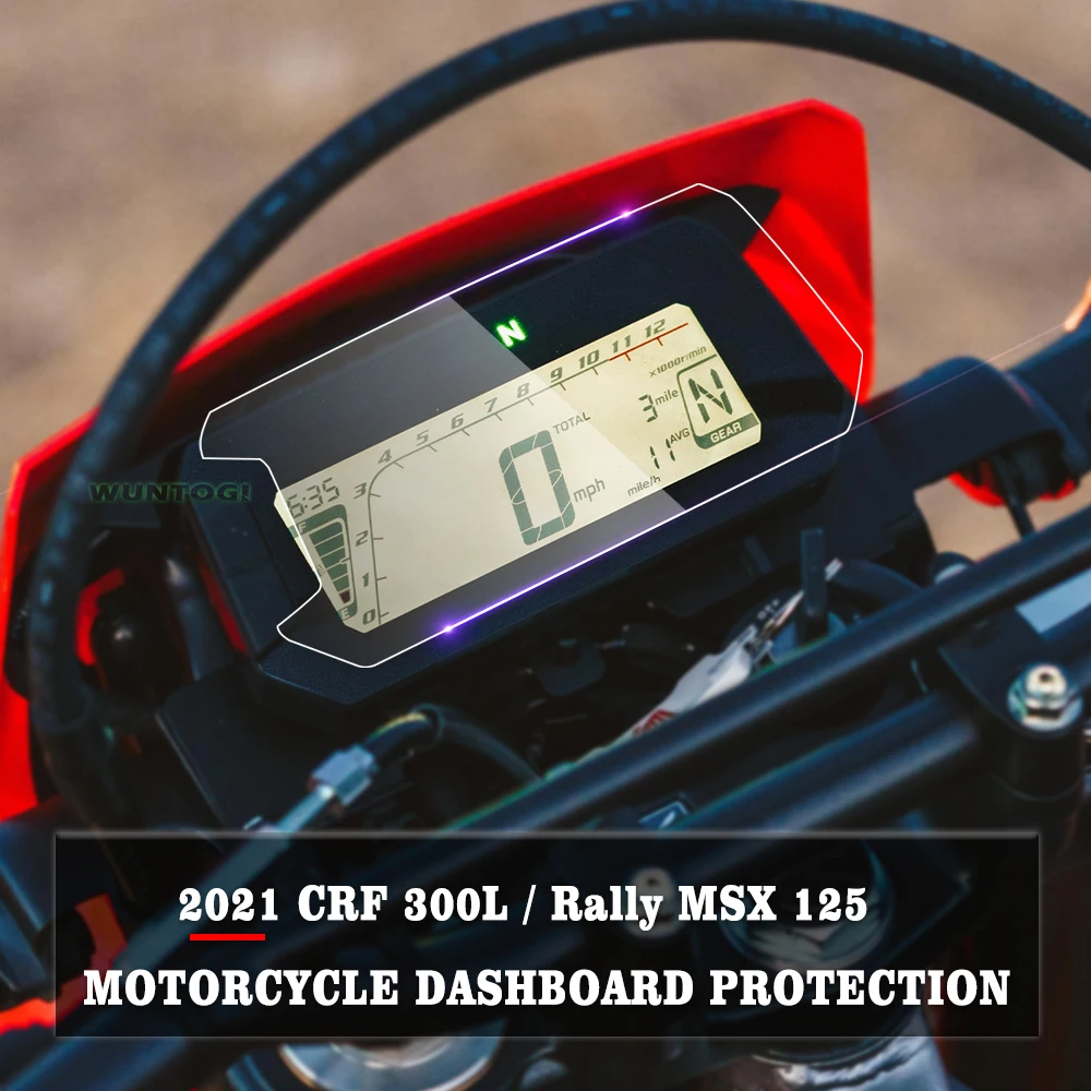 

Motorcycle Anti-scratch Dashboard Screen Protection TFT LCD Protective Film For HONDA CRF300L CRF 300L Rally MSX 125 MSX125 2021