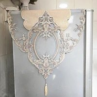 european style lace embroidery refrigerator towel multi function dust cover cloth tablecloth christmas wedding decoration