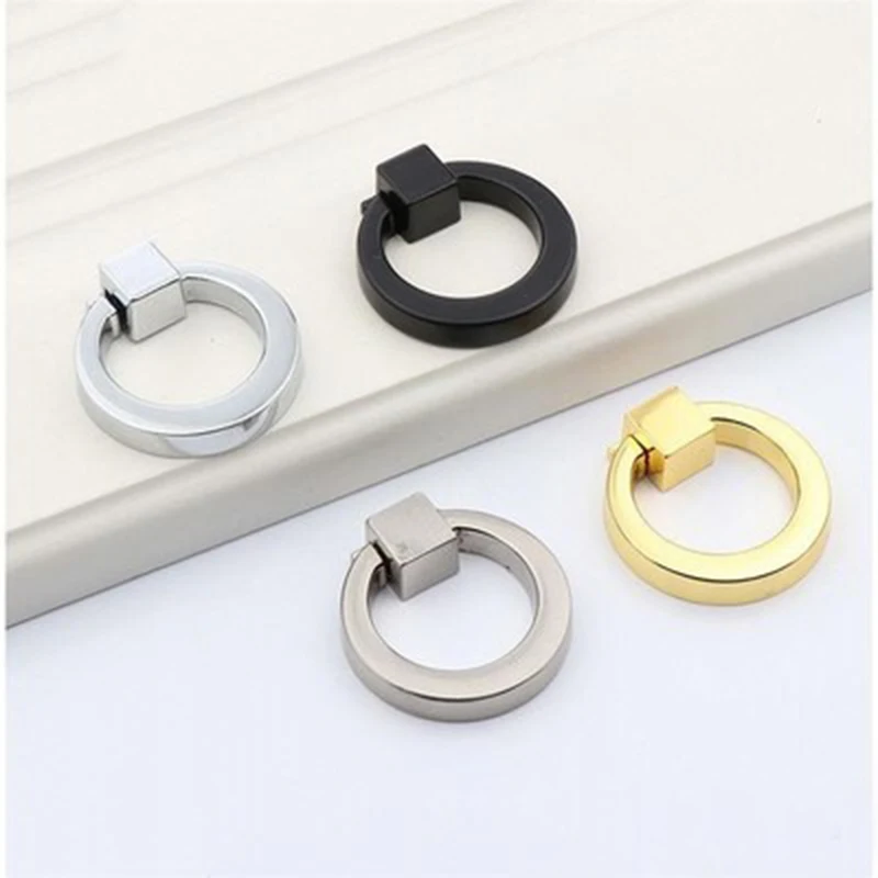 Простое выдвижное кольцо для выдвижных ящиков американские дверные ручки мини