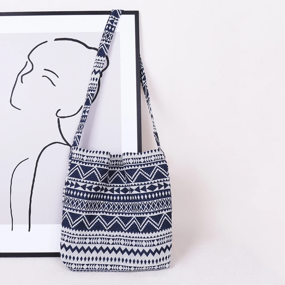 

2021 New Bag Single-Shoulder Bag Vintage Women Printing Canvas Shopping Tote Bag Casual Ladies Large Handbags