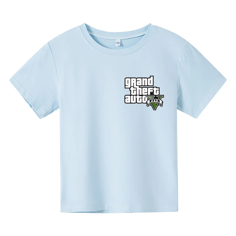 

Футболка GTA, детская одежда, футболка GTA5, топы с автоматом «Grand Theft», футболки, одежда в стиле Харадзюку, футболки для мальчиков, Модное Новое п...
