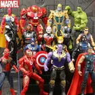 Экшн-Фигурка Человек-паук Disney, Мстители, Железный человек, супергерой, Халк, Капитан Америка, Тор, танос, собирает игрушки для детей