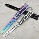 Складной нож-бабочка, карманный балисонг-трансформер, для выживания, тренировочный инструмент для игр на открытом воздухе