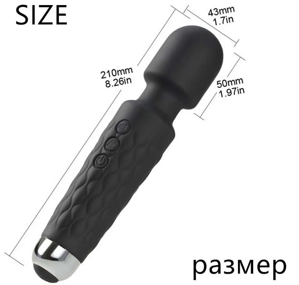 2020 мощный AV Вибратор Волшебная влагалища палочка Стимулятор клитора интимные