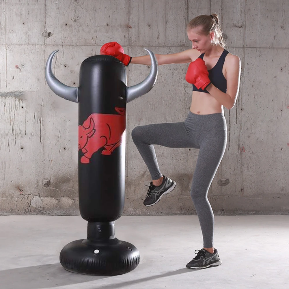 Надувная боксерская сумка из ПВХ утолщенная тренировочный инструмент для