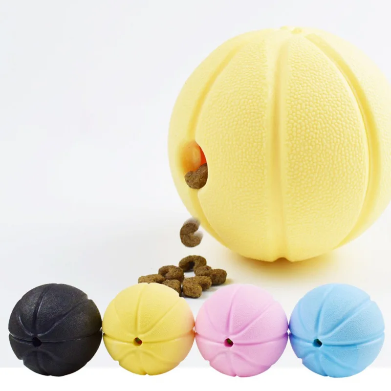 

Pet Dog Toy Chew Squeaky Toys Leak Off Molar Toy Ball For Cat Puppy Baby Dogs Interactive Training Food Treat Dispensing Toys