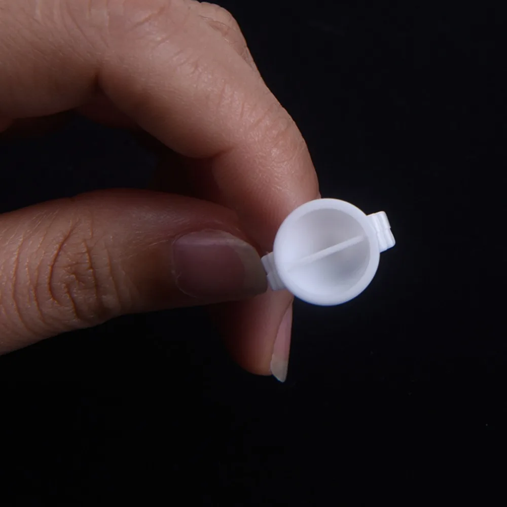 

100pcs White Disposable Tattoo Ink Rings Cups S/L Eyebrow Lip Tattoo Pigments Holder Ring Container Permanent Makeup Accessories