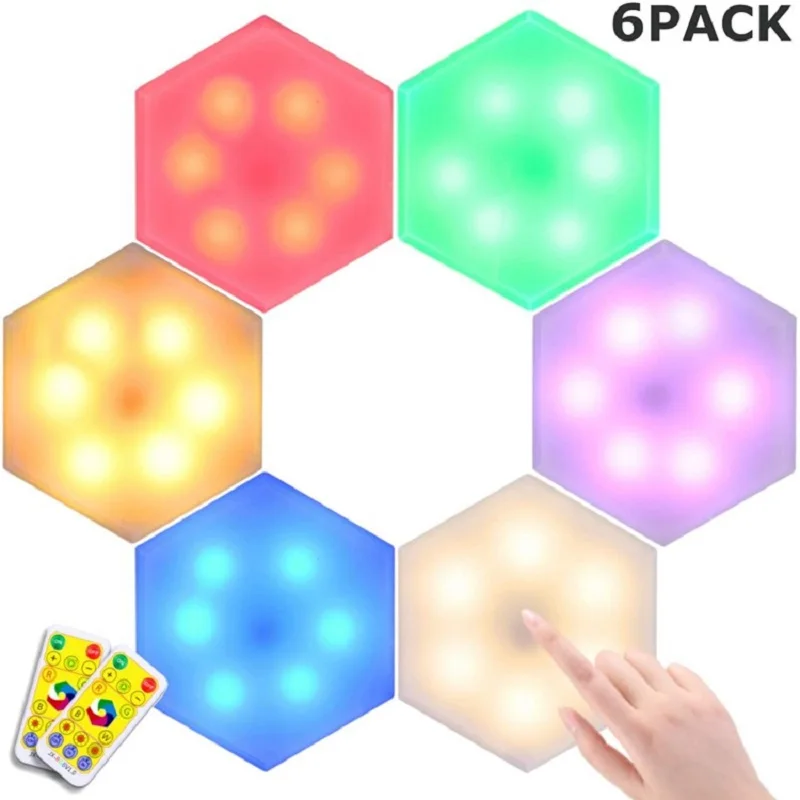

Настенная лампа RGB «сделай сам» для аккумуляторного шкафа, креативный новый продукт, инфракрасный пульт дистанционного управления, защита ...