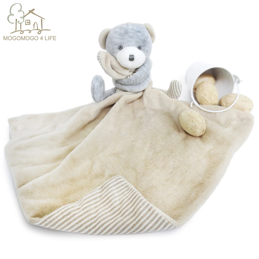 

Luxury Baby Soft Soothing Towel Wipe Lovely Safe Soft Bear Dolls for Infant SeceriutyBaby Saliva Handkerchief