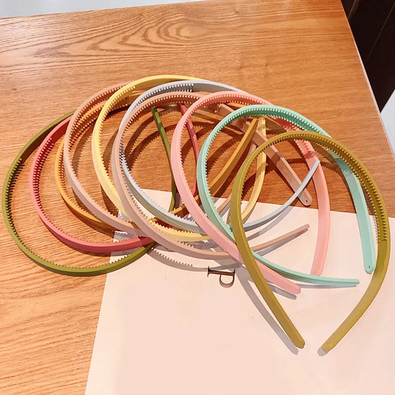

Korean Version All-match Candy-colored Hair Band 5Pcs/Set Hair Hoop Hair Accessories Face Wash Thin-edged Hair Band Resin