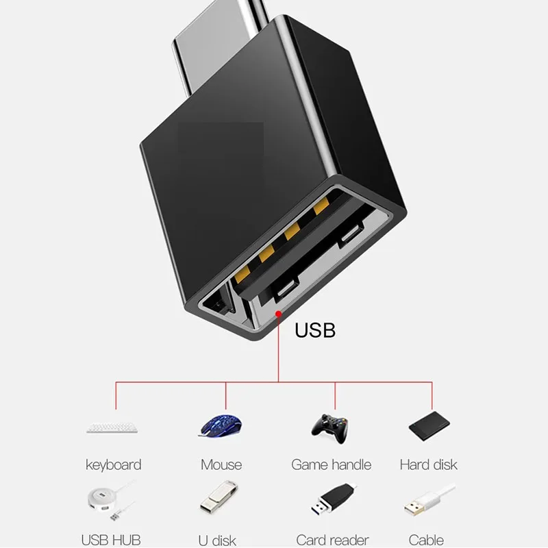 Адаптер USB C OTG для Macbook Pro Xiaomi mi 10 адаптер с 3 0 на Type мини-USB конвертер кабеля |