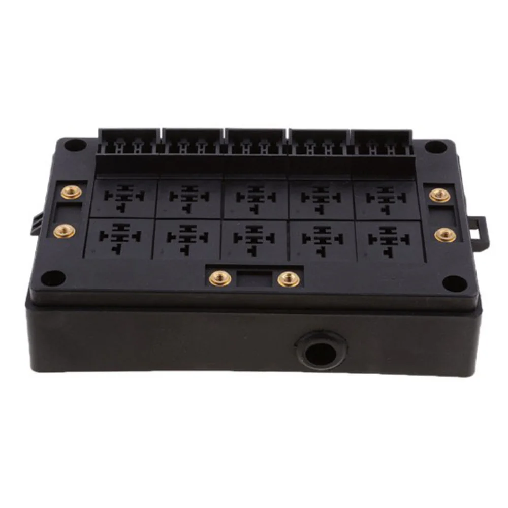 Аксессуары коробка предохранителей черное пластиковое релейное гнездо