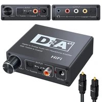 hifi dac amp digital to analog audio converter rca 3 5mm headphone amplifier toslink optical coaxial output