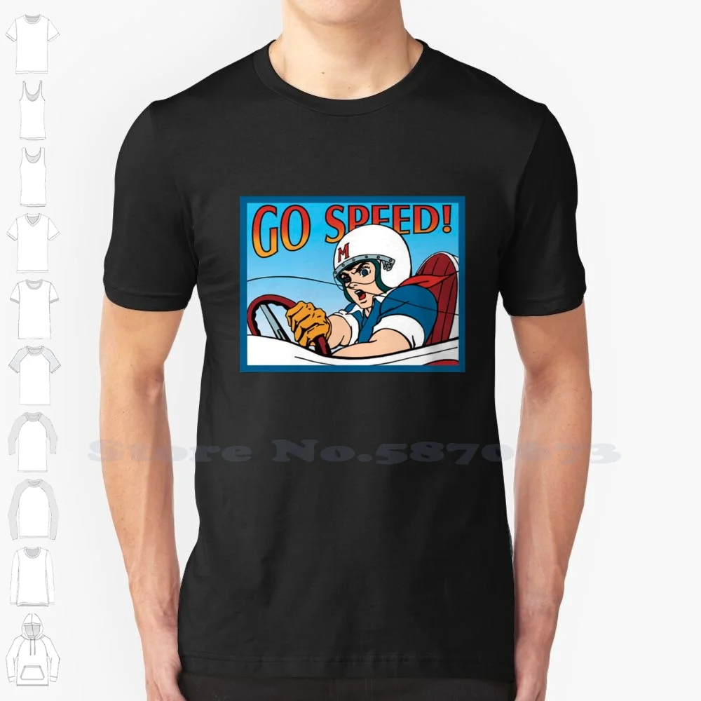 

Speed Racer Vintage Summer Funny T Shirt For Men Women Speed Racer Cartoon Saturday Morning 1960S 60S Japanese Racer Chim Chim