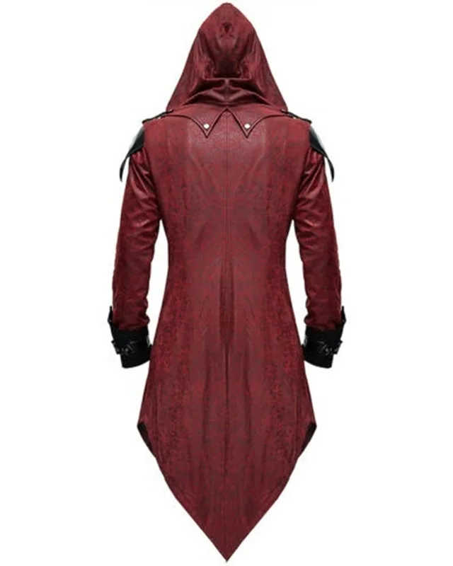 Хэллоуин средневековый костюм для мужчин размера плюс Ретро винтажный плащ